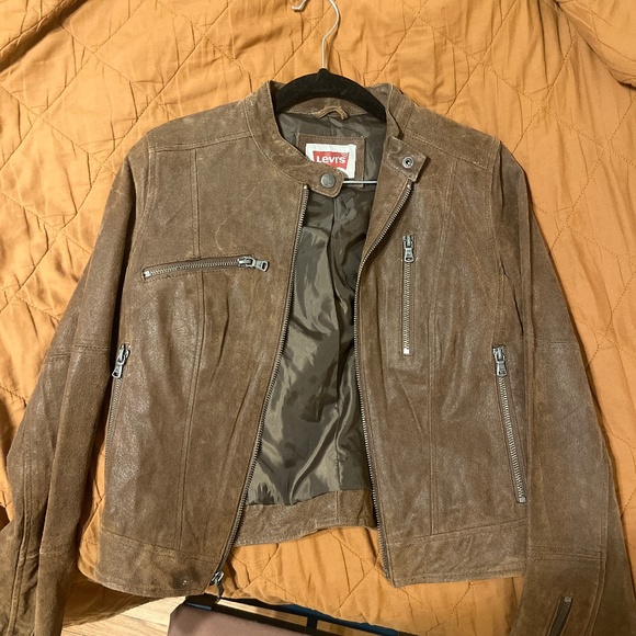 Levi's Genuine Brown Leather Jacket (xs) - Picture 1 of 5